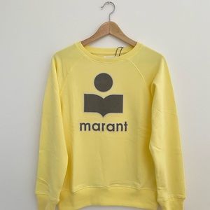 Isabel Marant Milly Yellow Sweatshirt Sz 34 …